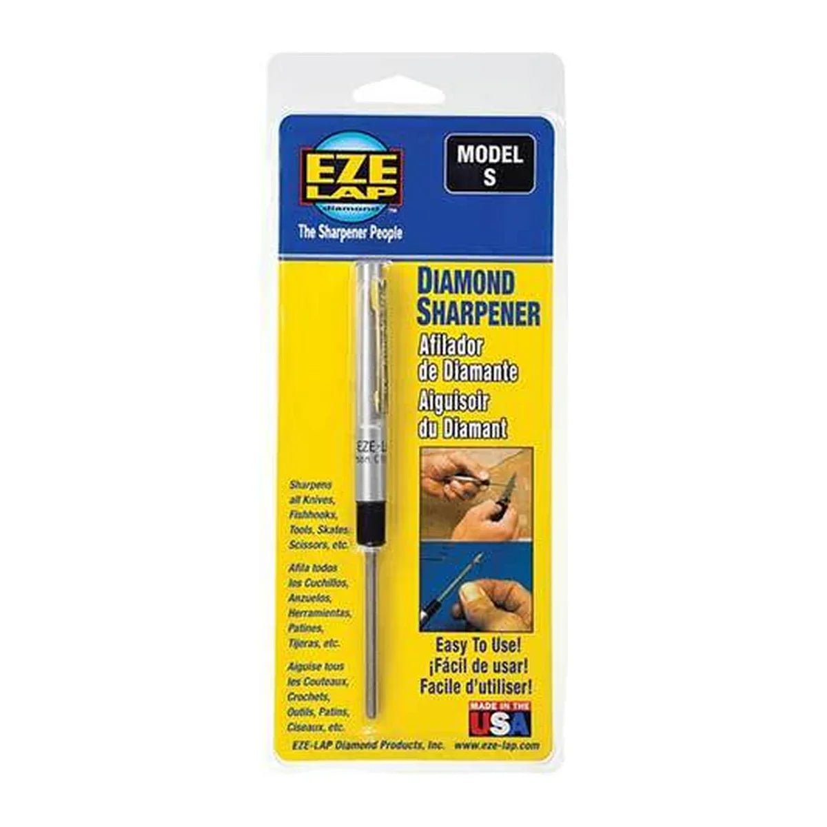 Eze-Lap S Pen Type Diamond Sharpener D Shaped Shaft for Fishhook - AIMS Industrial Supplies