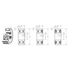 EZO Ball Bearing Rubber Seals - C3 Clearance 8 x 22 x 7mm - AIMS Industrial Supplies