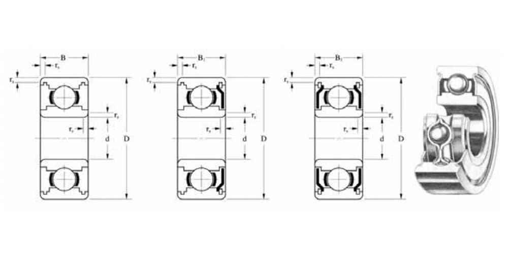 EZO Inch Ball Bearing Rubber Seals2