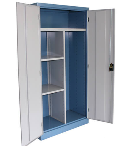 Ezylok Flat Top Implement Cupboard (2 Shelves, 2 Keys) - 822007 - AIMS Industrial Supplies