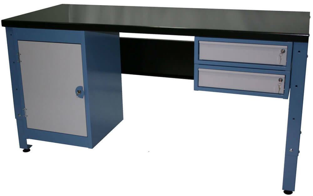 Ezylok G6 Basic Workbench with 2 Drawer and 1 Cupboard1