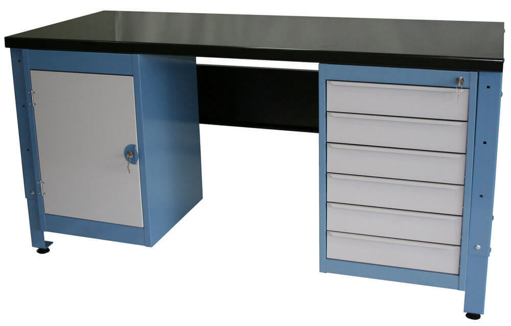 Ezylok G7 Basic Workbench 1800L x 900H  W/ 6 Drawer & 1 Cupboard - G7-189-T1