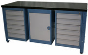 Ezylok G8 Basic Workbench 1800L x 900H W/ 2 x 6 Drawer & 1 Cupboard - G8-189-T1 - AIMS Industrial Supplies