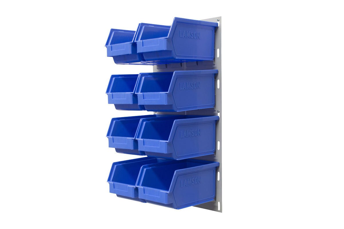 Ezylok LP1 Louvred Panel & Size 4 Plastic Bin - AIMS Industrial Supplies