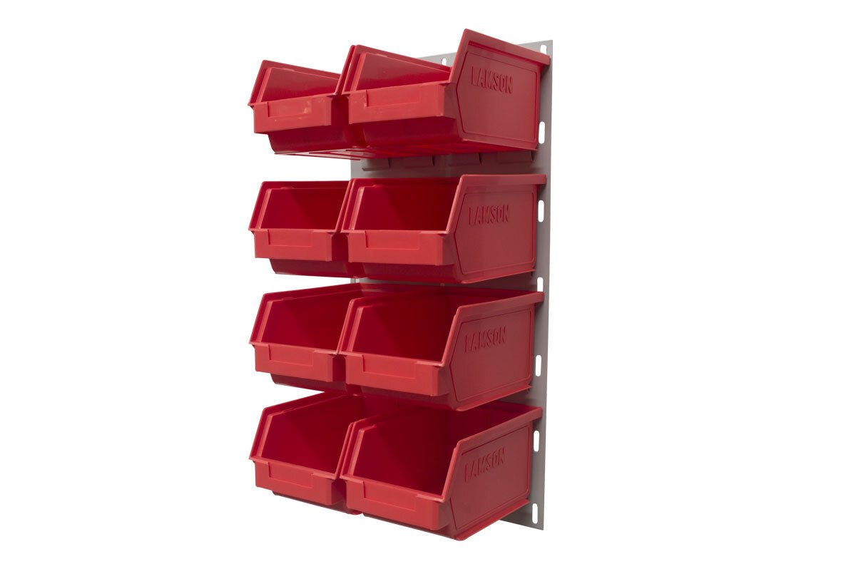Ezylok LP1 Louvred Panel & Size 4 Plastic Bin - AIMS Industrial Supplies