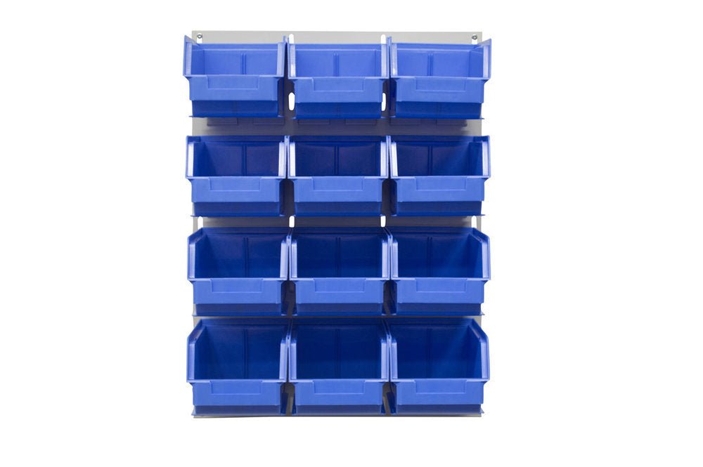 Ezylok LP2 Louvred Panel & Size 4 Plastic Bin - AIMS Industrial Supplies