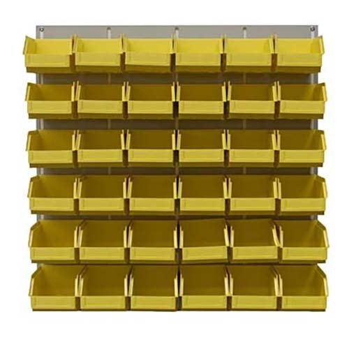 Ezylok LP2 Louvred Panel & Size 5 Plastic Bin - AIMS Industrial Supplies