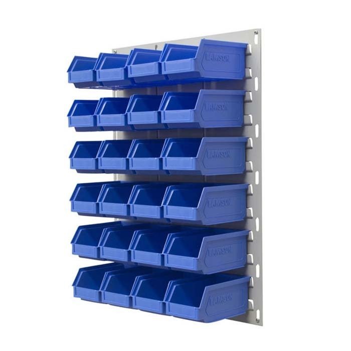 Ezylok LP2 Louvred Panel & Size 6 Plastic Bin - AIMS Industrial Supplies