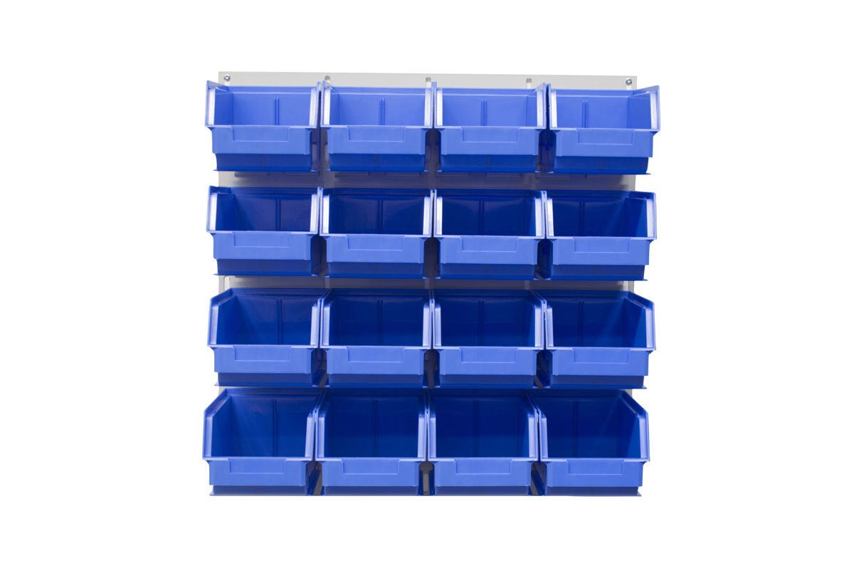 Ezylok LP3 Louvred Panel & Size 4 Plastic Bin - AIMS Industrial Supplies