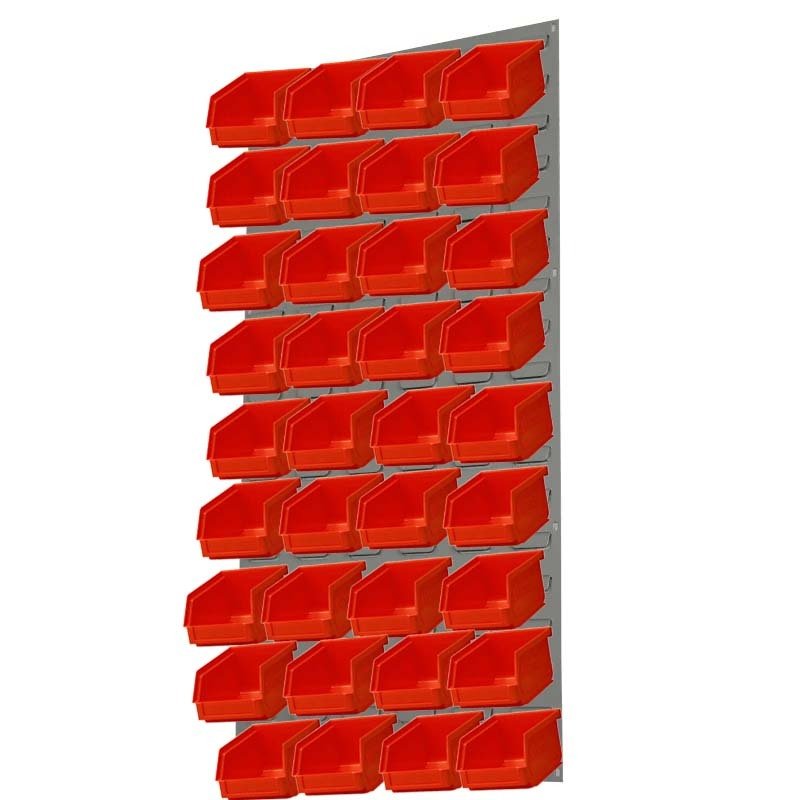 Ezylok LP3 Louvred Panel & Size 5 Plastic Bin - AIMS Industrial Supplies