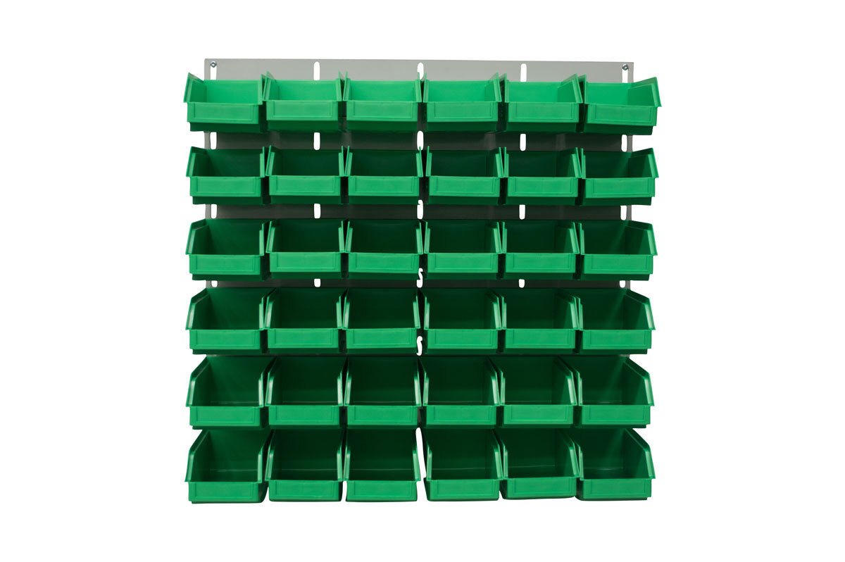 Ezylok LP3 Louvred Panel & Size 6 Plastic Bin - AIMS Industrial Supplies
