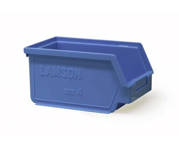 Ezylok LP4 Louvred Panel & 36 Pieces Size 4 Plastic Bin - Blue Colour