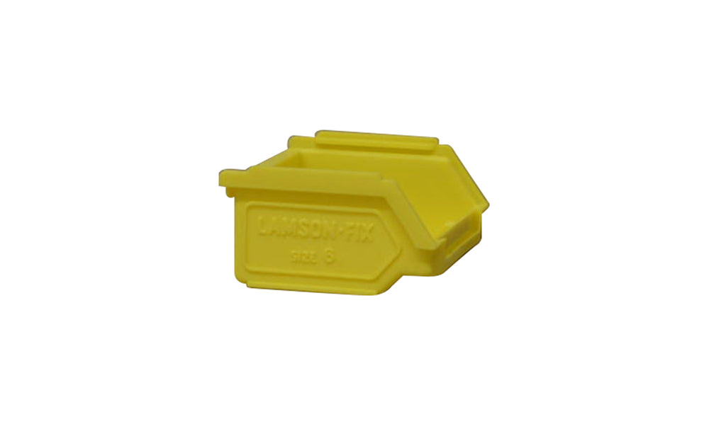 Ezylok LP4 Louvred Panel & 72 Pieces Size 6 Plastic Bin - Yellow Colour