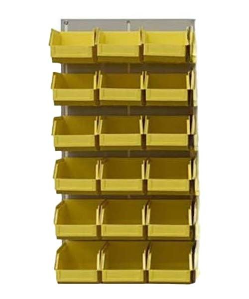 Ezylok LP4 Louvred Panel & Size 3Z Plastic Bin - AIMS Industrial Supplies