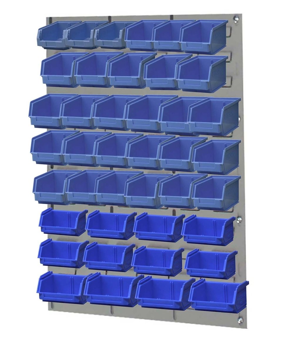 Ezylok LP5 Louvred Panel & Size 3Z, 4, 5 & 6 Plastic Bin - AIMS Industrial Supplies