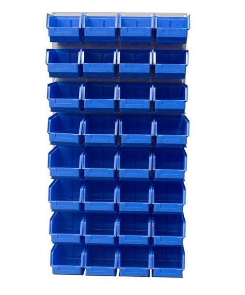 Ezylok LP5 Louvred Panel & Size 4 Plastic Bin - AIMS Industrial Supplies