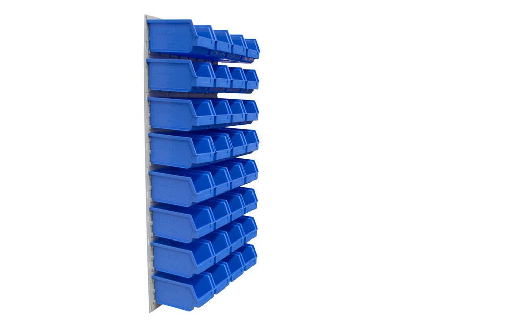 Ezylok LP5 Louvred Panel & Size 4 Plastic Bin - AIMS Industrial Supplies