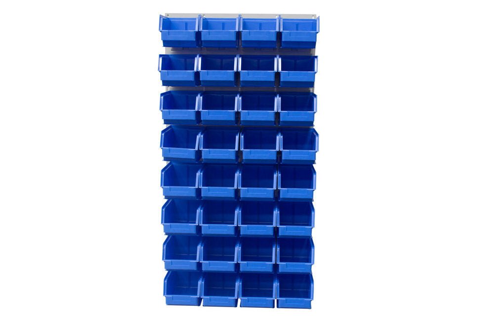 Ezylok LP5 Louvred Panel & Size 4 Plastic Bin - AIMS Industrial Supplies