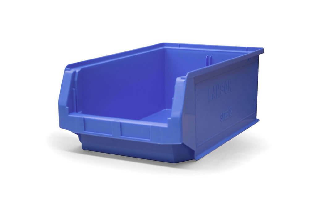 Ezylok Plastic Bin Size 2 (500L x 310W x 200H) - 4 Colour Options - AIMS Industrial Supplies