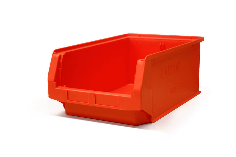 Ezylok Plastic Bin Size 2 Red (500L x 310W x 200H) - 510520