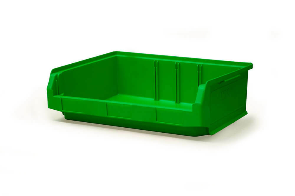 Ezylok Plastic Bin Size 3ZD Green (350L x 465W x 150H) - 510720