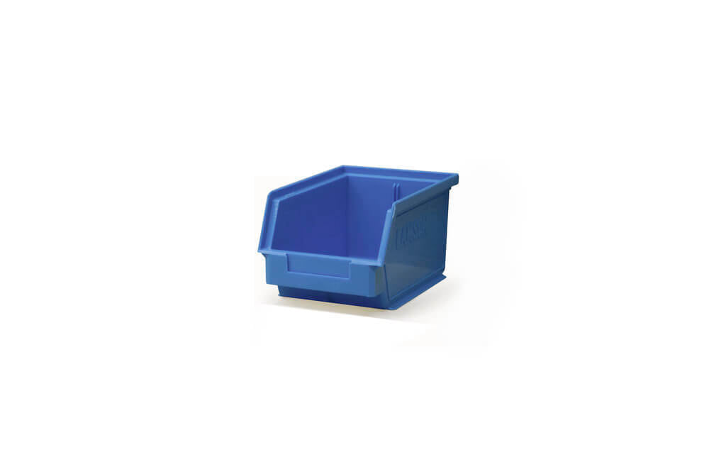 Ezylok Plastic Bin Size 4 (230L x 150W x 125H) - Box of 10 - 4 Colour Options - AIMS Industrial Supplies