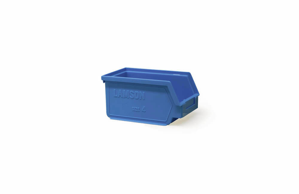 Ezylok Plastic Bin Size 4 (230L x 150W x 125H) - Box of 10 - 4 Colour Options3