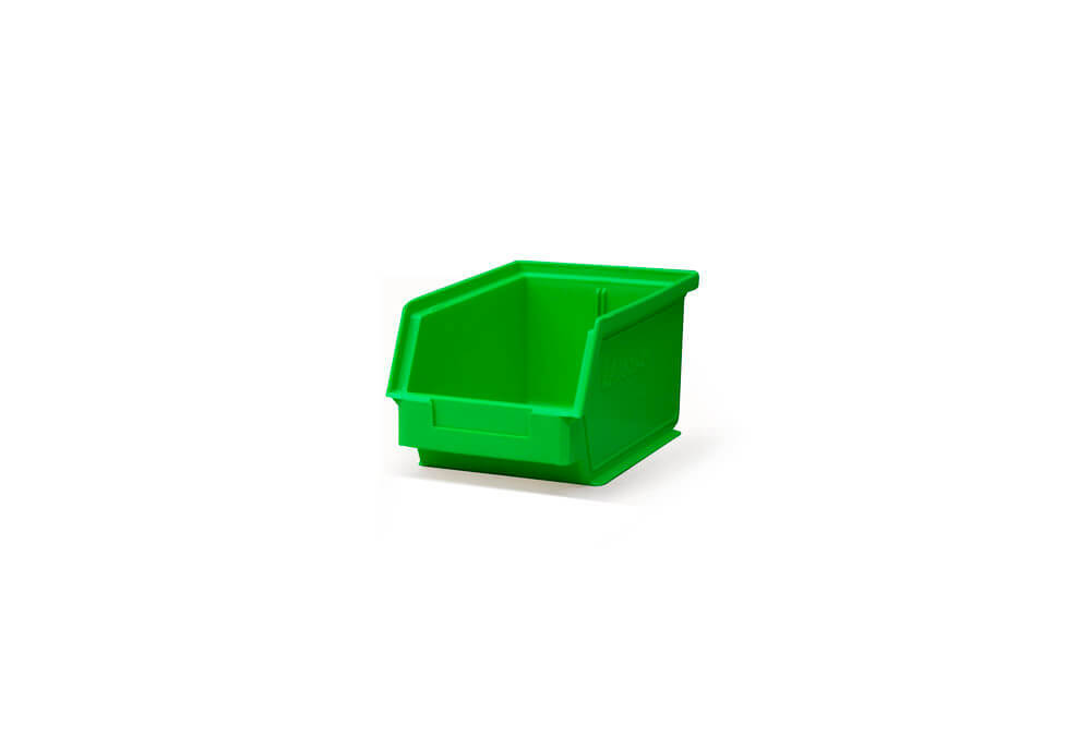 Ezylok Plastic Bin Size 4 Green (230L x 150W x 125H)  510770 -  Box of 12