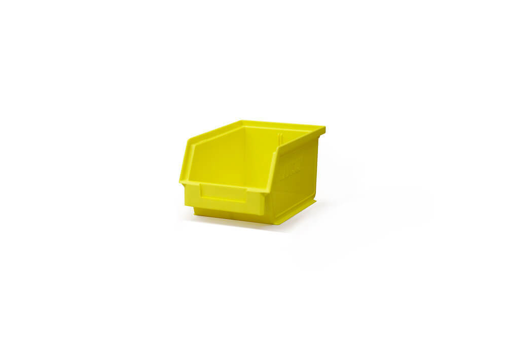 Ezylok Plastic Bin Size 4 Yellow (230L x 150W x 125H)  510790 -  Box of 12