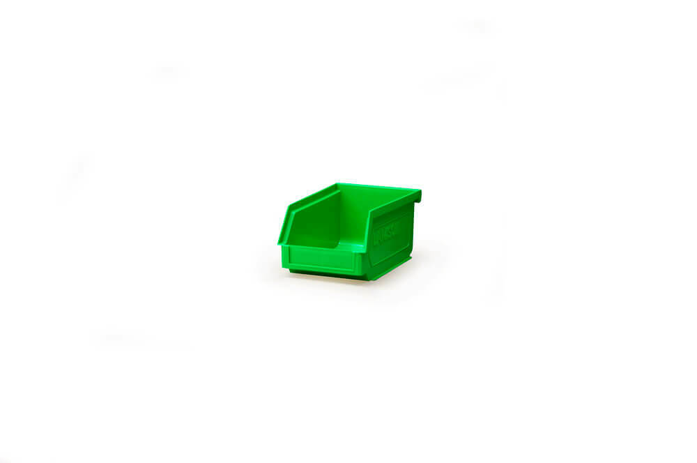Ezylok Plastic Bin Size 5 Green (165L x 100W x 80H)  510810 -  Box of 35