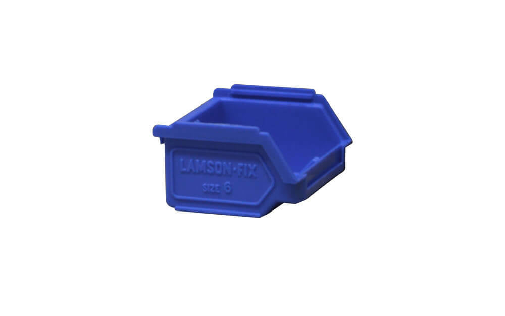 Ezylok Plastic Bin Size 6 (95L x 100W x 55H) - Box of 50 - 4 Colour Options - AIMS Industrial Supplies