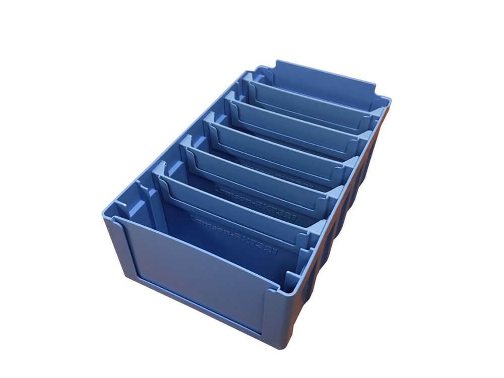 Ezylok Size RK321 Plastic Bin Blue (560080) - Box of 16 - AIMS Industrial Supplies