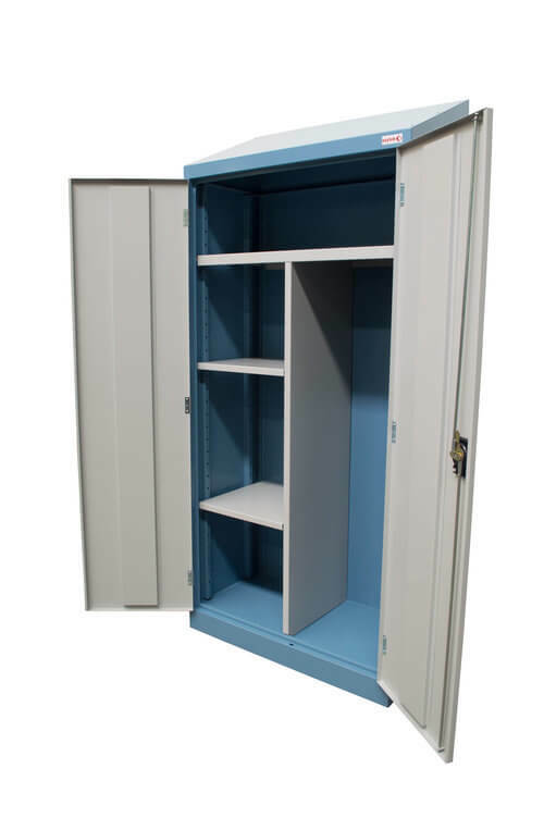 Ezylok Slope Top Implement Cupboard (2 Shelves, 2 Keys) - 822004 - AIMS Industrial Supplies