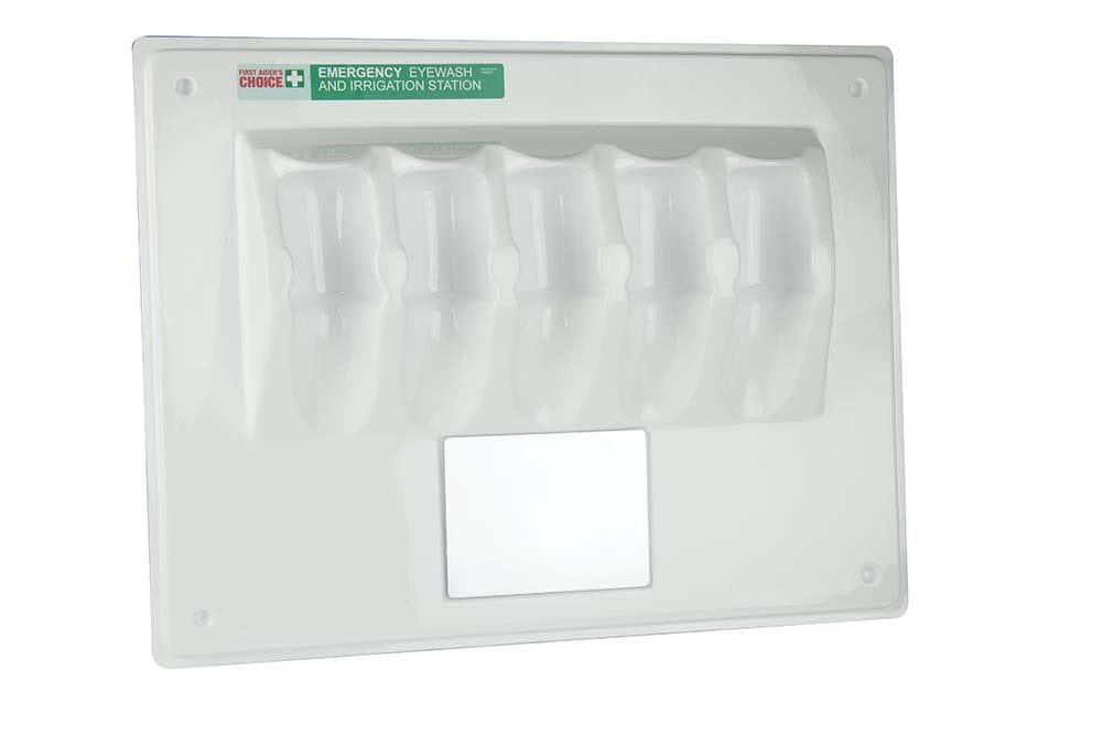 First Aiders Choice Crash Pack Eye Wash Wall Plate Suits 100ml
