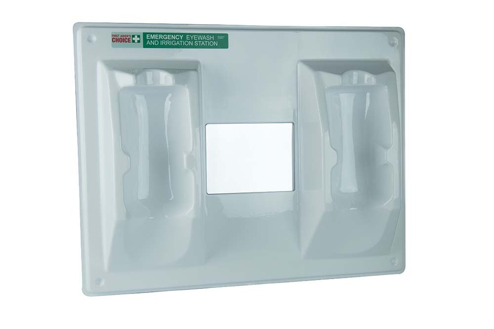 First Aiders Choice Crash Pack Eye Wash Wall Plate Suits 500ml