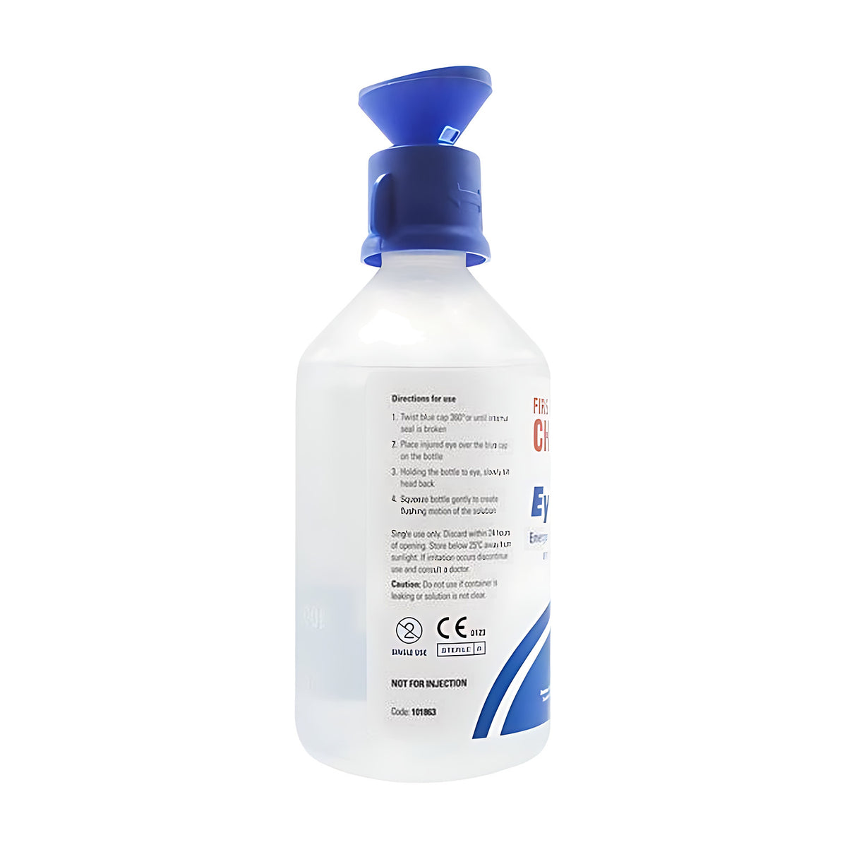 First Aiders Choice Eye Wash Saline Eye Rinse w/ Eye Cap 500ml