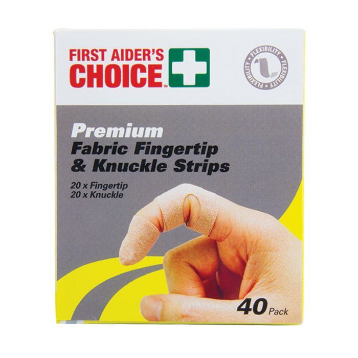 First Aiders Choice Finger and Knuckle Strip - 40/Pack - AIMS Industrial Supplies
