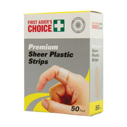 First Aiders Choice Premium Plastic Strips - 50/Pack - AIMS Industrial Supplies