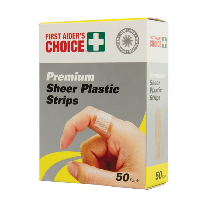 First Aiders Choice Premium Plastic Strips - 50/Pack - AIMS Industrial Supplies
