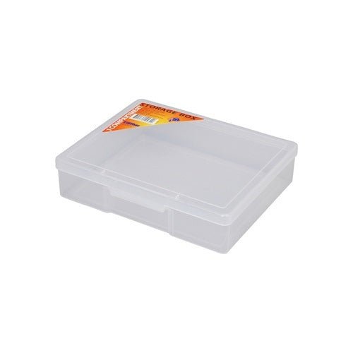 Fischer 1 Compartment Medium Storage Box 195 x 155 x 46mm - Box of 12 - AIMS Industrial Supplies