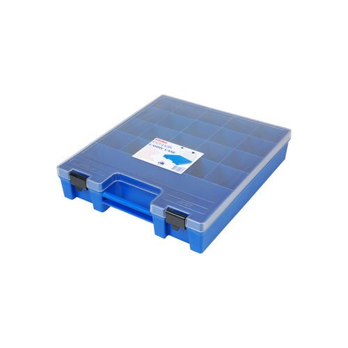 Fischer Ezi-Pak Carry Case Blue with Clear Lid - Box of 4 - AIMS Industrial Supplies
