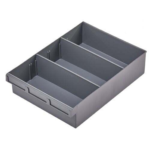 Fischer Spare Parts Tray W/ Removable Divider 400 x 300 x 100mm- Pack of 8