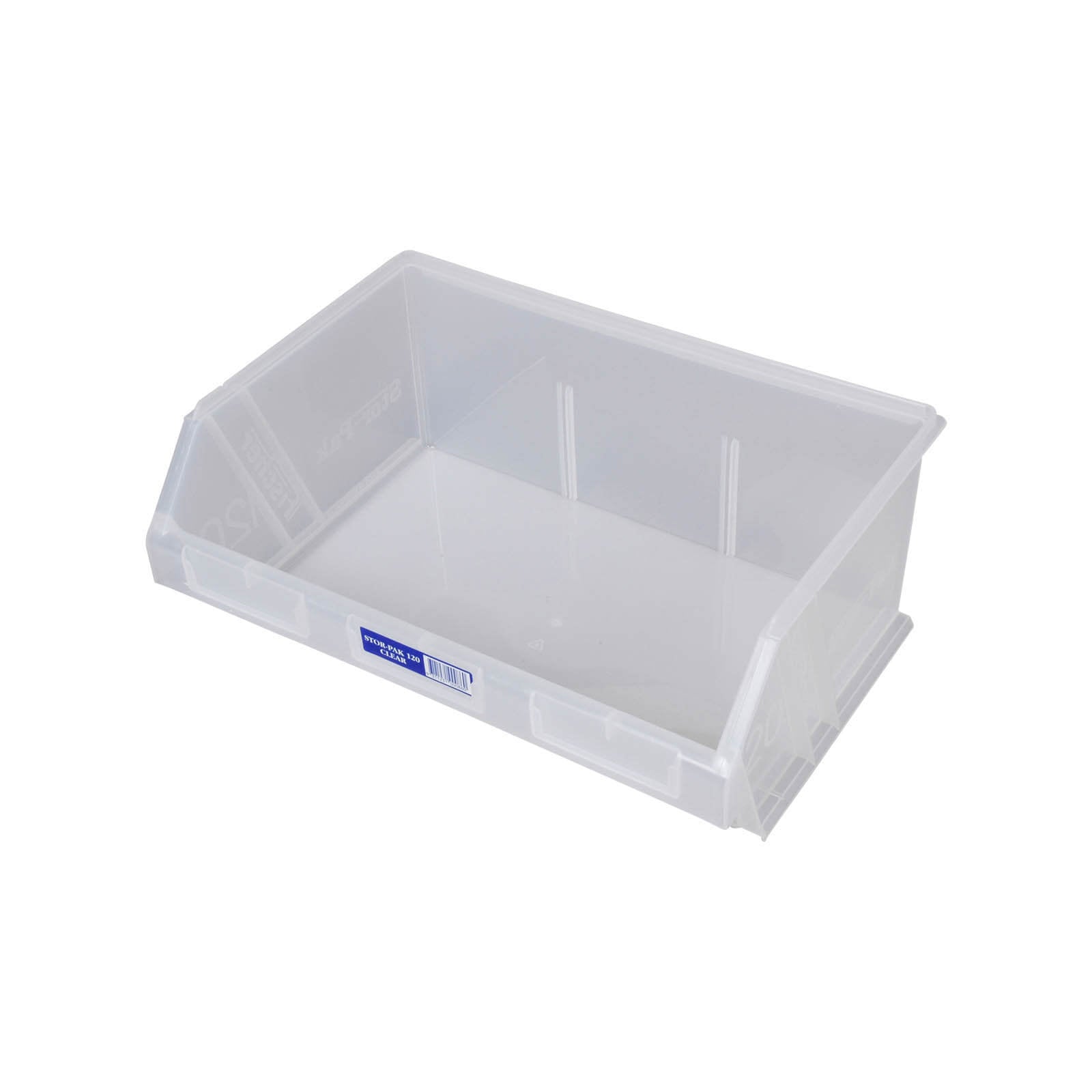 Fischer Stor-Pak Bin 120 Plastic Storage Bin Clear
