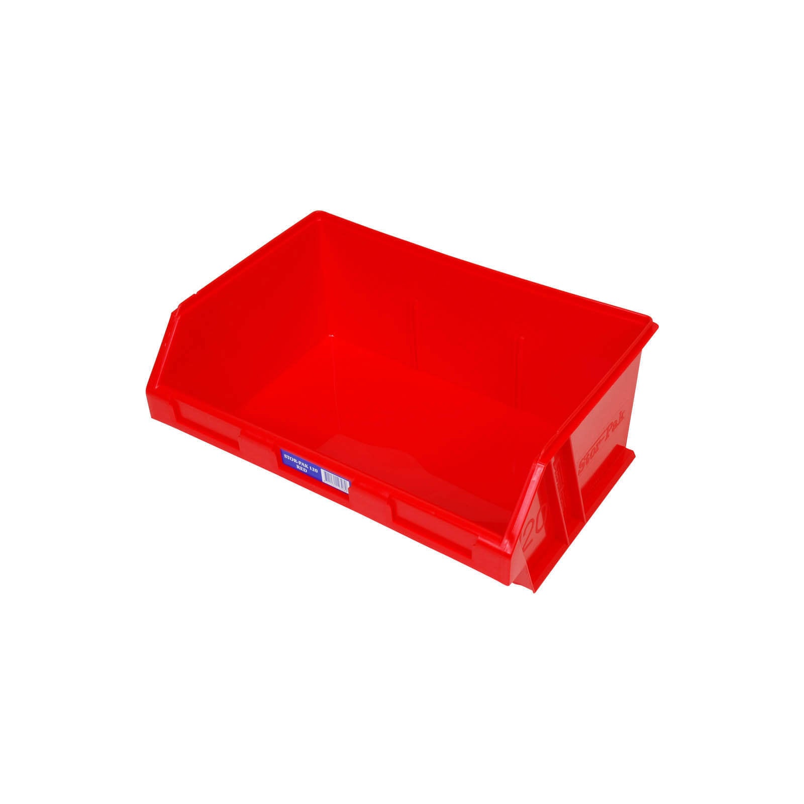 Fischer Stor-Pak Bin 120 Plastic Storage Bin Red