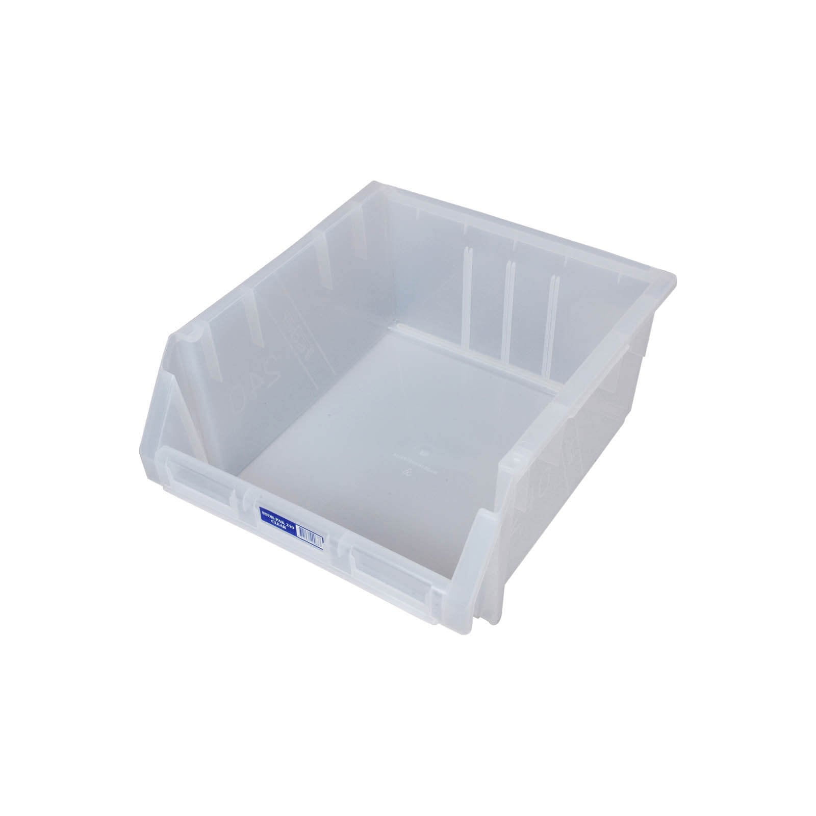 Fischer Stor-Pak Bin 240 Plastic Storage Bin Clear