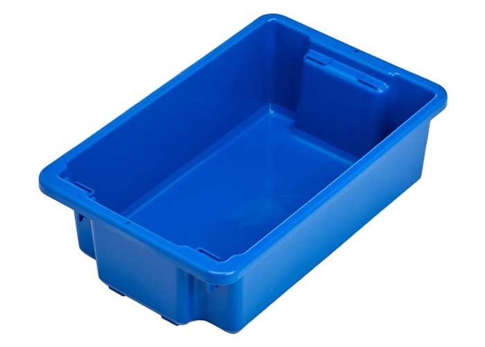 Fischer Store-Tub Nesting Crate 32L Blue 648 x 415 x 195mm