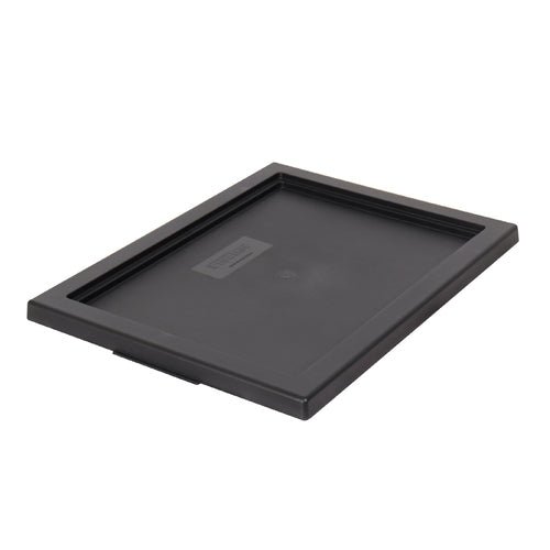 Fischer Viro - Tub Medium Lid Charcoal 435 x 325 x 22mm - AIMS Industrial Supplies