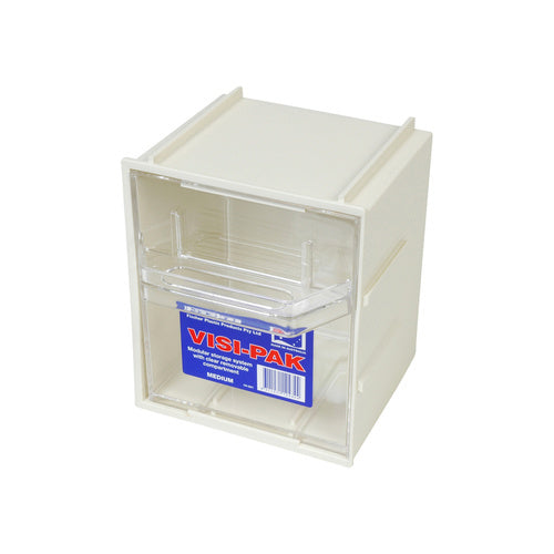 Fischer Visi-Pak (Medium) 154 x 126 x 180mm (With Clear Drawer) - Box of 6