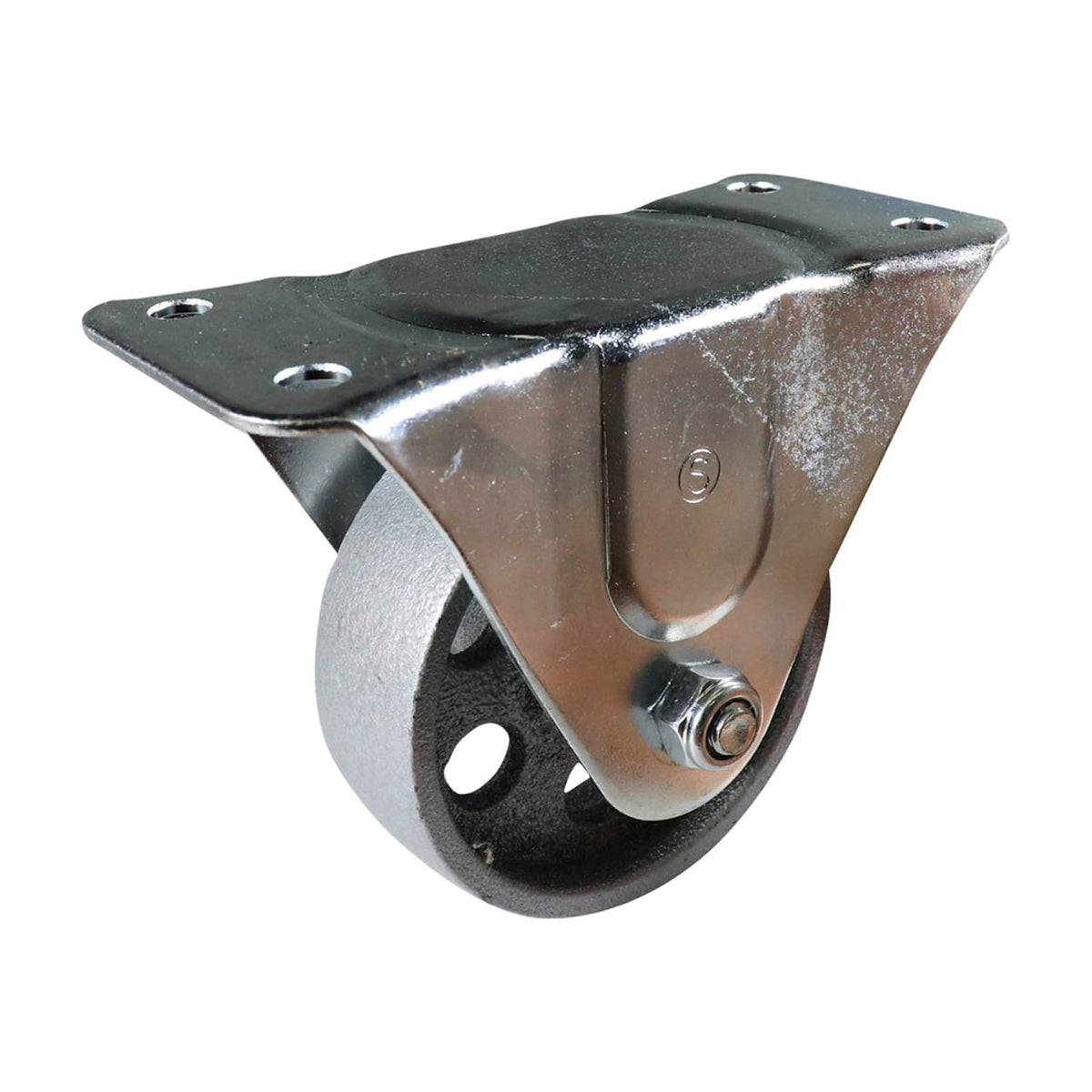 Fixed Plate Castor - Cast Iron Wheel I2 Series