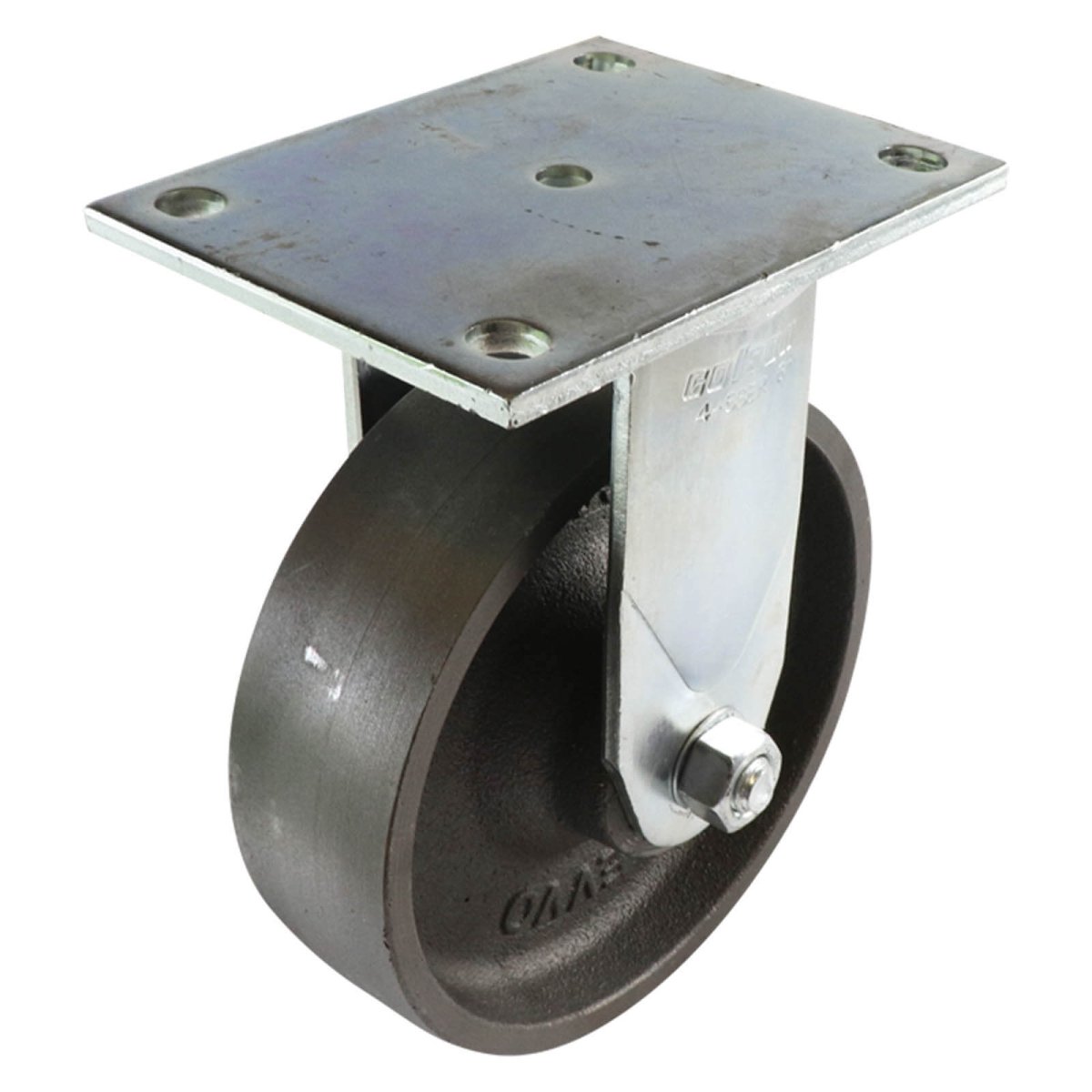 Fixed Plate Castor - Cast Iron Wheel TG Series - AIMS Industrial Supplies
